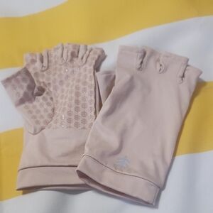 Coolibar Tan Fingerless Gloves